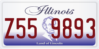 IL license plate Z559893