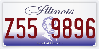 IL license plate Z559896