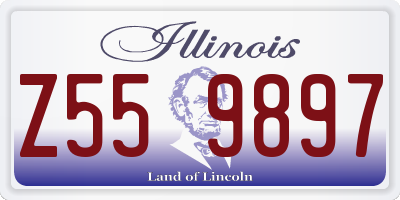 IL license plate Z559897
