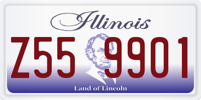 IL license plate Z559901