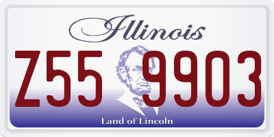 IL license plate Z559903