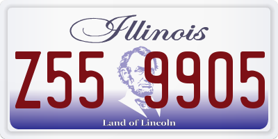 IL license plate Z559905