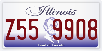 IL license plate Z559908