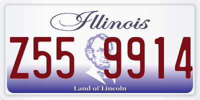 IL license plate Z559914