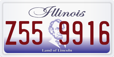 IL license plate Z559916