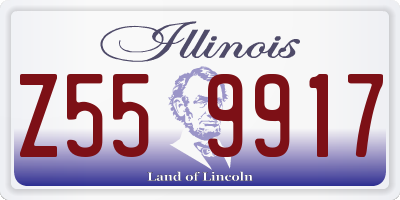 IL license plate Z559917