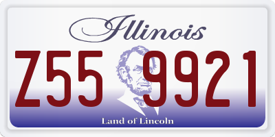 IL license plate Z559921