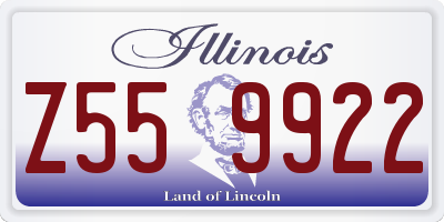 IL license plate Z559922