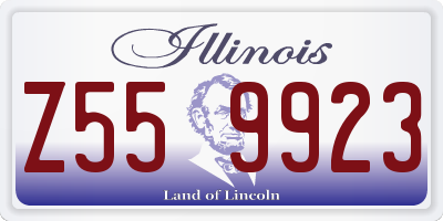 IL license plate Z559923