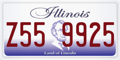 IL license plate Z559925