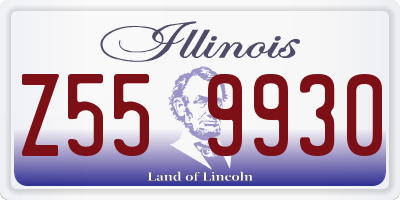 IL license plate Z559930