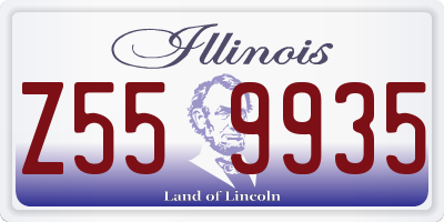 IL license plate Z559935