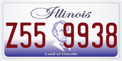 IL license plate Z559938