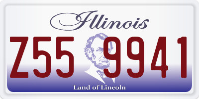 IL license plate Z559941