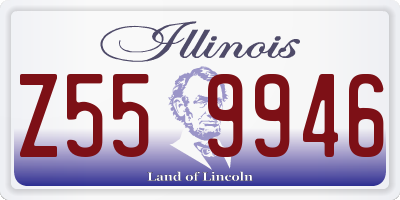 IL license plate Z559946