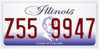IL license plate Z559947