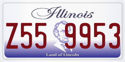 IL license plate Z559953