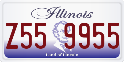 IL license plate Z559955