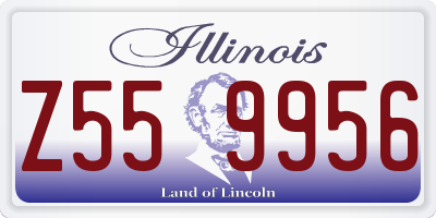 IL license plate Z559956