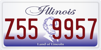 IL license plate Z559957