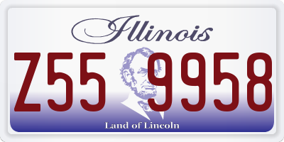 IL license plate Z559958