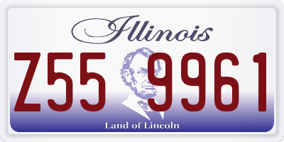 IL license plate Z559961