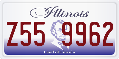 IL license plate Z559962