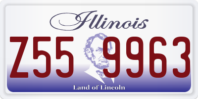 IL license plate Z559963
