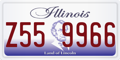 IL license plate Z559966