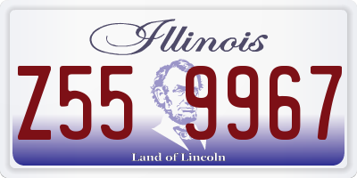 IL license plate Z559967