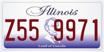 IL license plate Z559971