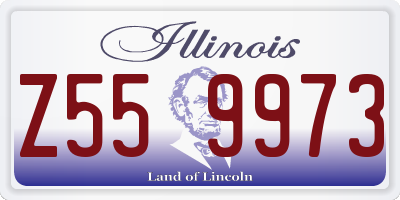 IL license plate Z559973