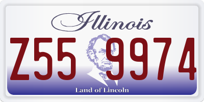 IL license plate Z559974