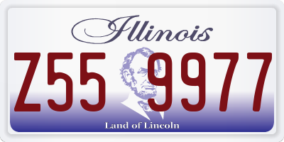 IL license plate Z559977