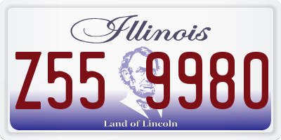 IL license plate Z559980