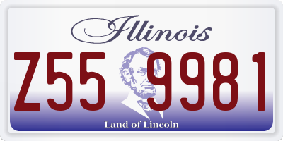IL license plate Z559981
