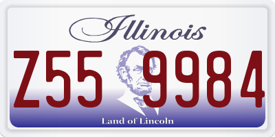 IL license plate Z559984