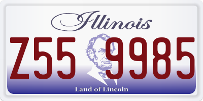 IL license plate Z559985