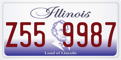IL license plate Z559987