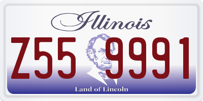 IL license plate Z559991