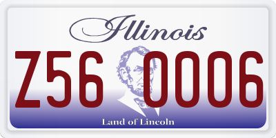 IL license plate Z560006