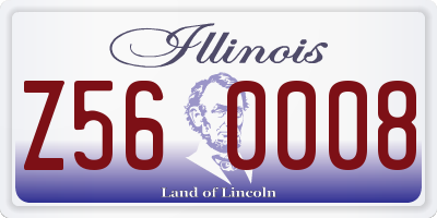 IL license plate Z560008