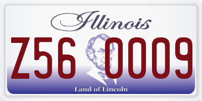 IL license plate Z560009