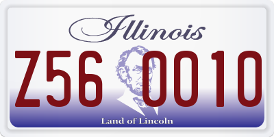 IL license plate Z560010