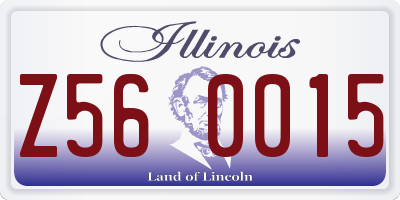 IL license plate Z560015