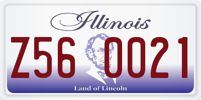 IL license plate Z560021