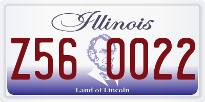IL license plate Z560022