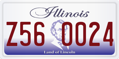 IL license plate Z560024