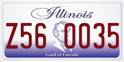IL license plate Z560035