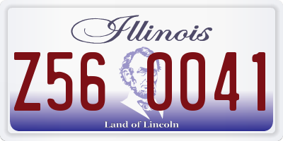 IL license plate Z560041
